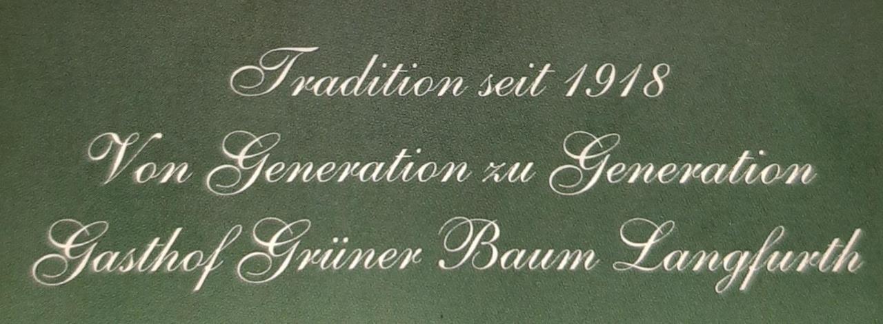 Gasthof Gruener Baum Langfurth  Екстер'єр фото
